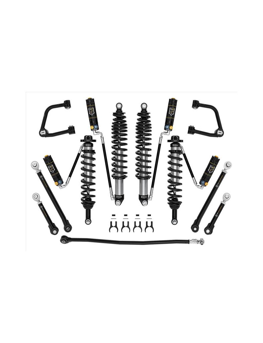 Zestaw Zawieszenia ICON Ford Bronco 2-3'' Lift, Stage 7 CDXS, Rurowe Wahacze, Sprężyny HD (z pakietem Sasquatch) Zestaw Zawieszenia ICON Ford Bronco 2-3'' Lift, Stage 7 CDXS, Rurowe Wahacze, Sprężyny HD (z pakietem Sasquatch)