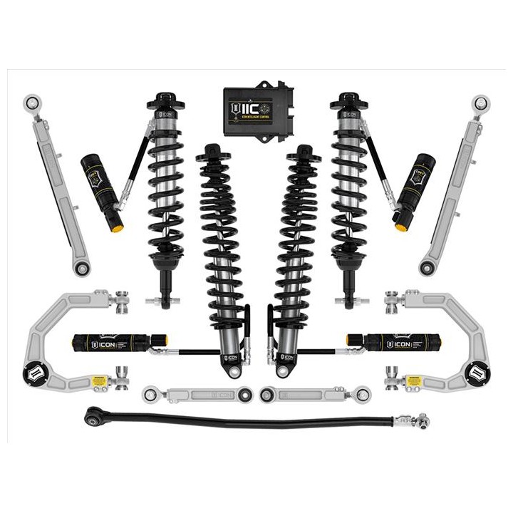 Zestaw Zawieszenia ICON Ford Bronco 2-3'' Lift, Stage 8, Billet, Sprężyny HD (z pakietem Sasquatch)
