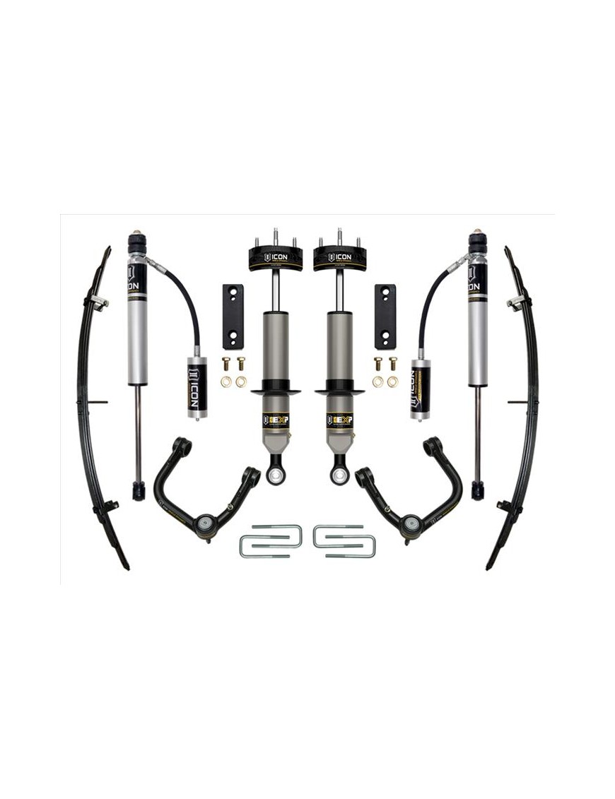 Zestaw Zawieszenia ICON EXP Lift 0-2'' Stage 3, Wahacze Rurowe Tacoma 05-23