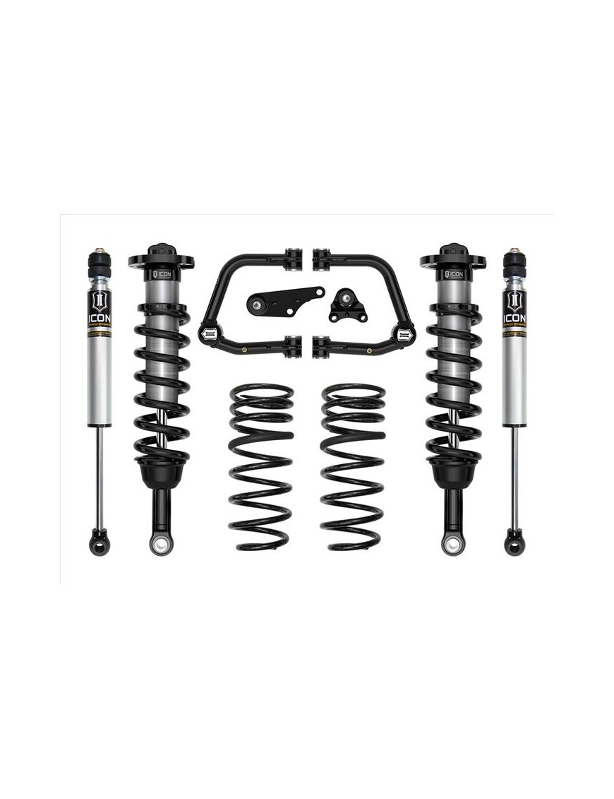 Zestaw Zawieszenia ICON 1.25-3'' Lift, Stage 2 Wahacze Rurowe, Sprężyny Progresywne Toyota Tacoma 2024