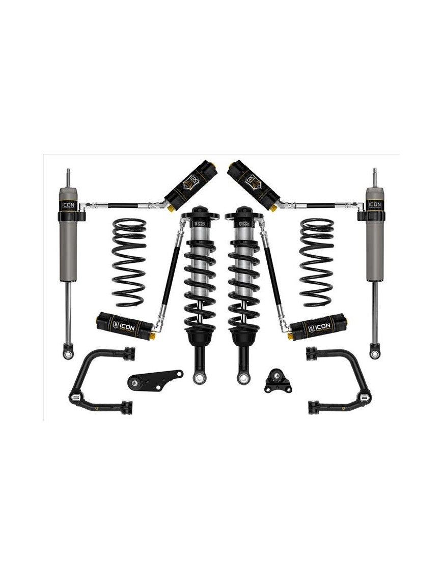 Zestaw Zawieszenia ICON 1.25-3'' Lift, Stage 5 Wahacze Rurowe, Sprężyny Progresywne Toyota Tacoma 2024
