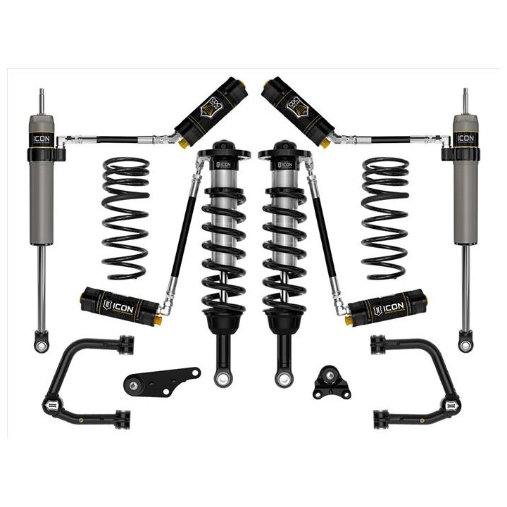 Zestaw Zawieszenia ICON 1.25-3'' Lift, Stage 5 Wahacze Rurowe, Sprężyny Progresywne Toyota Tacoma 2024