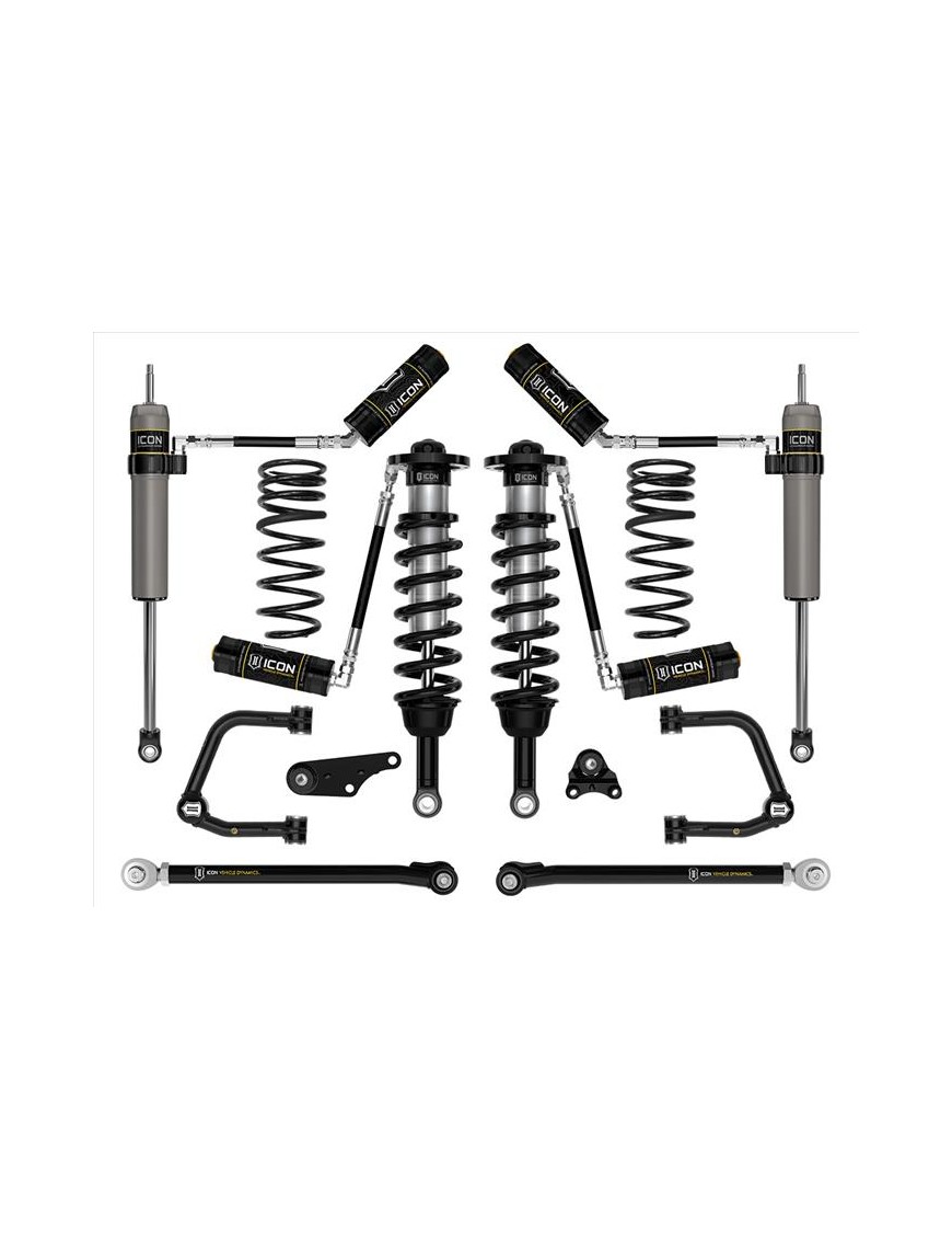 Zestaw Zawieszenia ICON 1.25-3'' Lift, Stage 7 Wahacze Rurowe, Sprężyny Progresywne Toyota Tacoma 2024