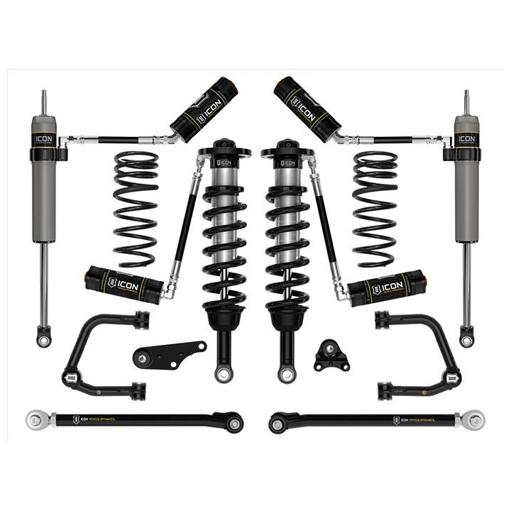 Zestaw Zawieszenia ICON 1.25-3'' Lift, Stage 7 Wahacze Rurowe, Sprężyny Progresywne Toyota Tacoma 2024