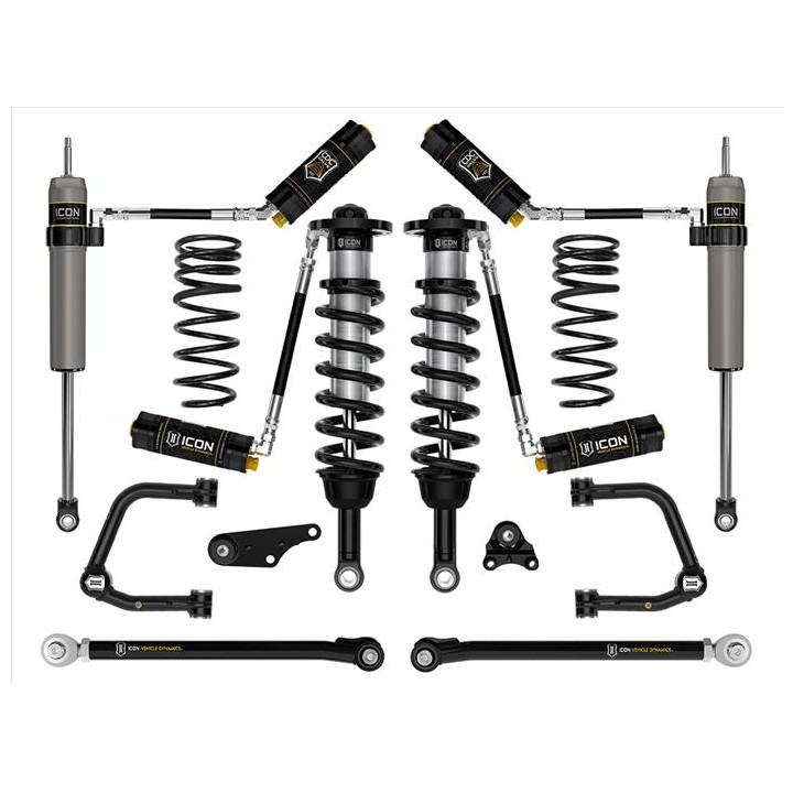Zestaw Zawieszenia ICON 1.25-3'' Lift, Stage 8 Wahacze Rurowe, Sprężyny Progresywne Toyota Tacoma 2024
