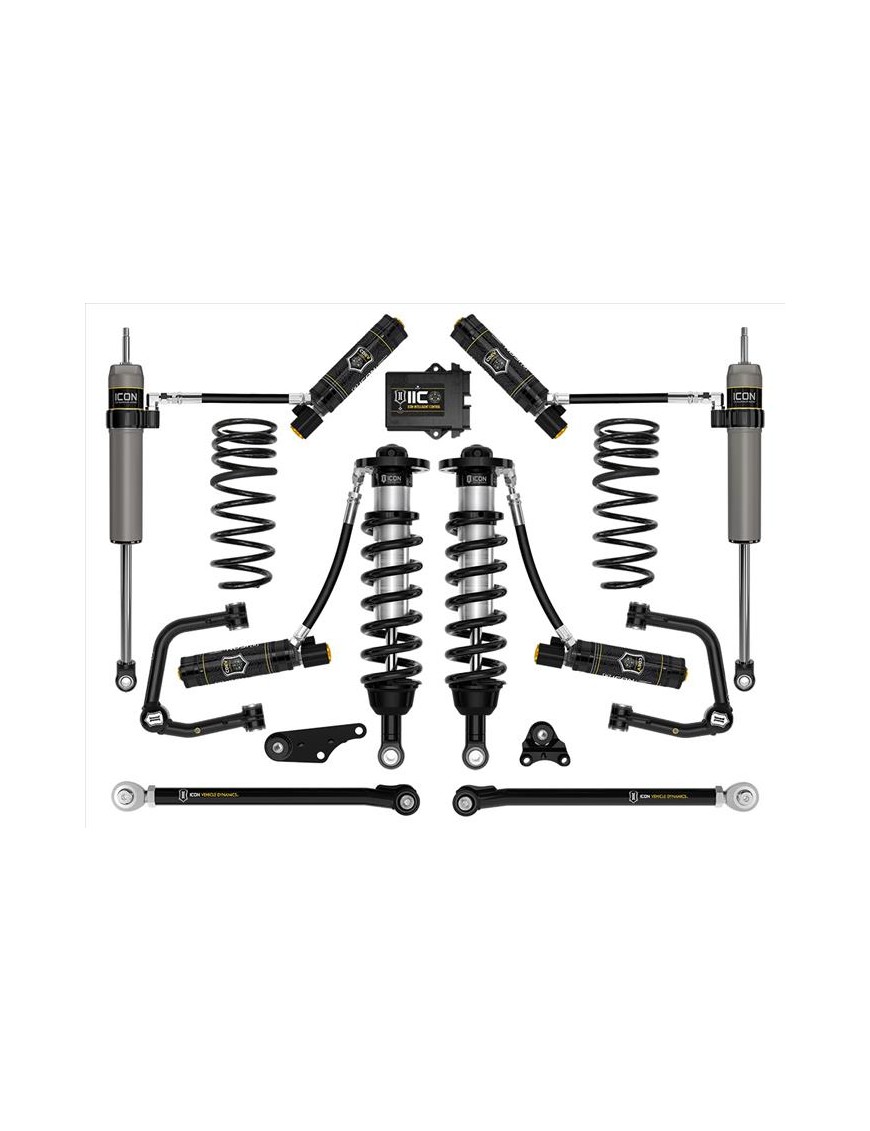 Zestaw Zawieszenia ICON 1.25-3'' Lift, Stage 10 Wahacze Rurowe, Sprężyny Progresywne Toyota Tacoma 2024