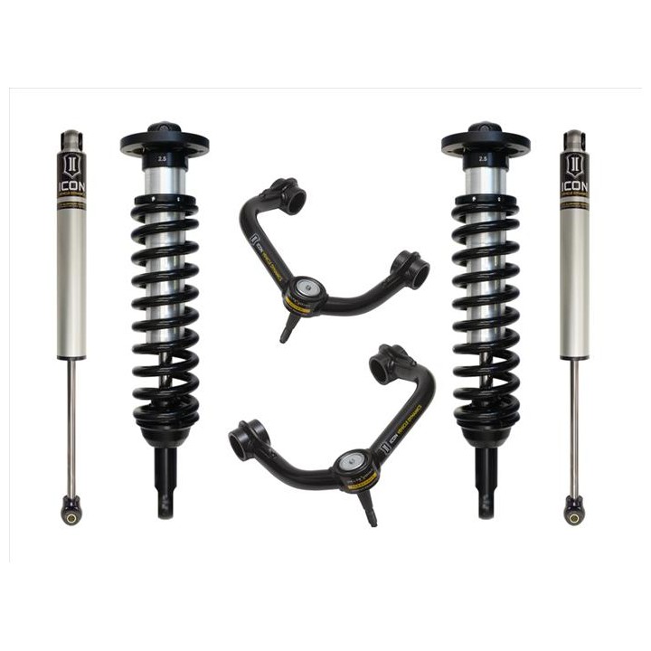 Zestaw Zawieszenia ICON 0-2.63'' Lift, Stage 2, Wahacze Rurowe, F-150 4WD 2009-2014