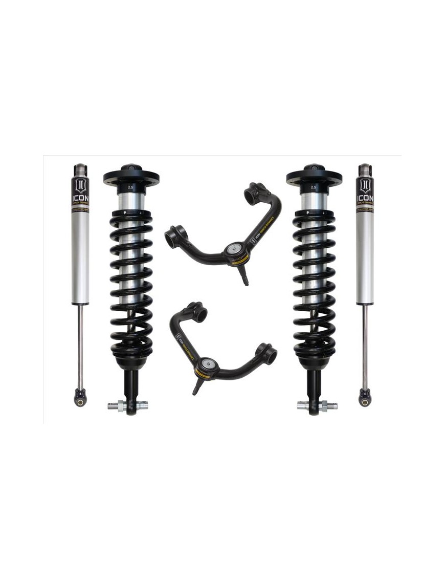 Zestaw Zawieszenia ICON Lift 0-2.63'' Stage 2 Wahacze Rurowe, Ford F150 4WD 2015-2020