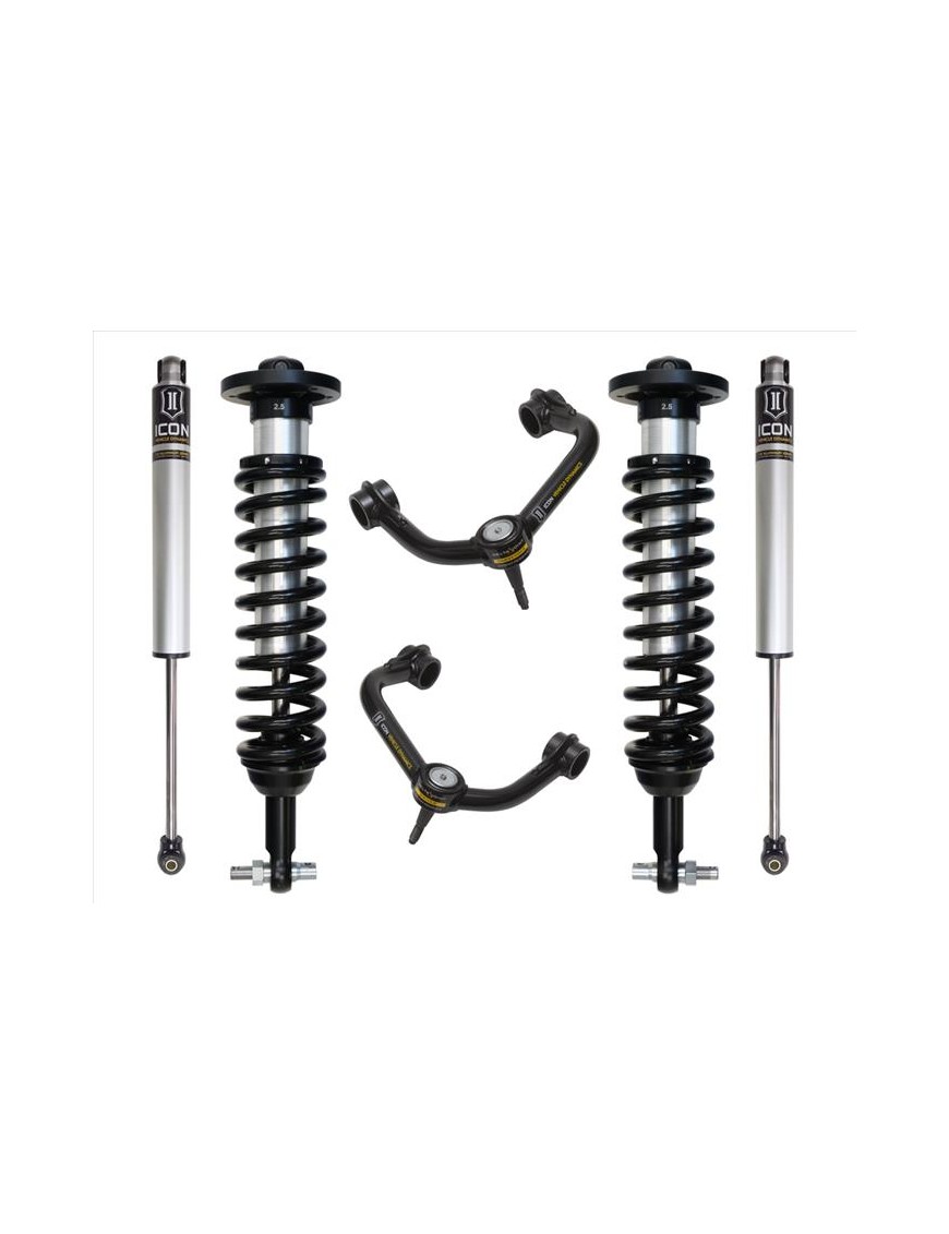 Zestaw Zawieszenia ICON Lift 0-3'' Stage 2, Wahacze Rurowe, Ford F150 2WD 2015-2020