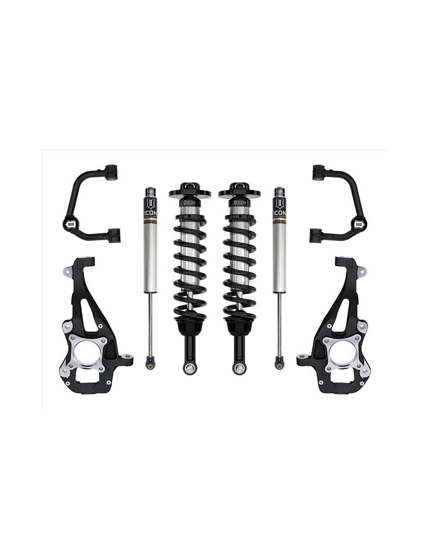 Zestaw Zawieszenia ICON 3,5-4,5'' Lift, Stage 1, Wahacze Rurowe F-150 4WD 2021-2023