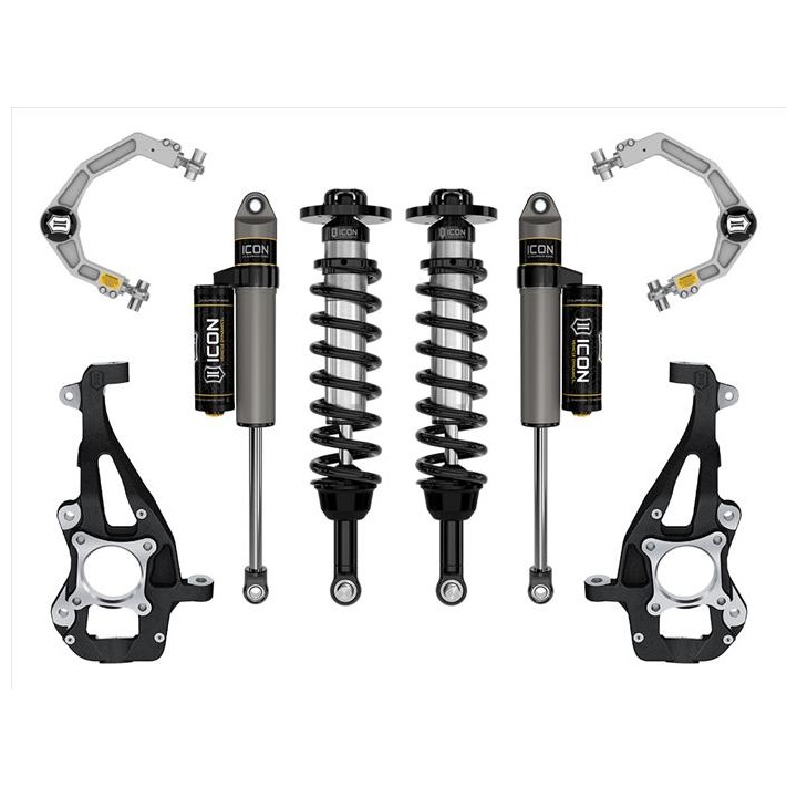 Zestaw Zawieszenia ICON 3,5-4,5'' Lift, Stage 2, Billet F-150 4WD 2021-2023