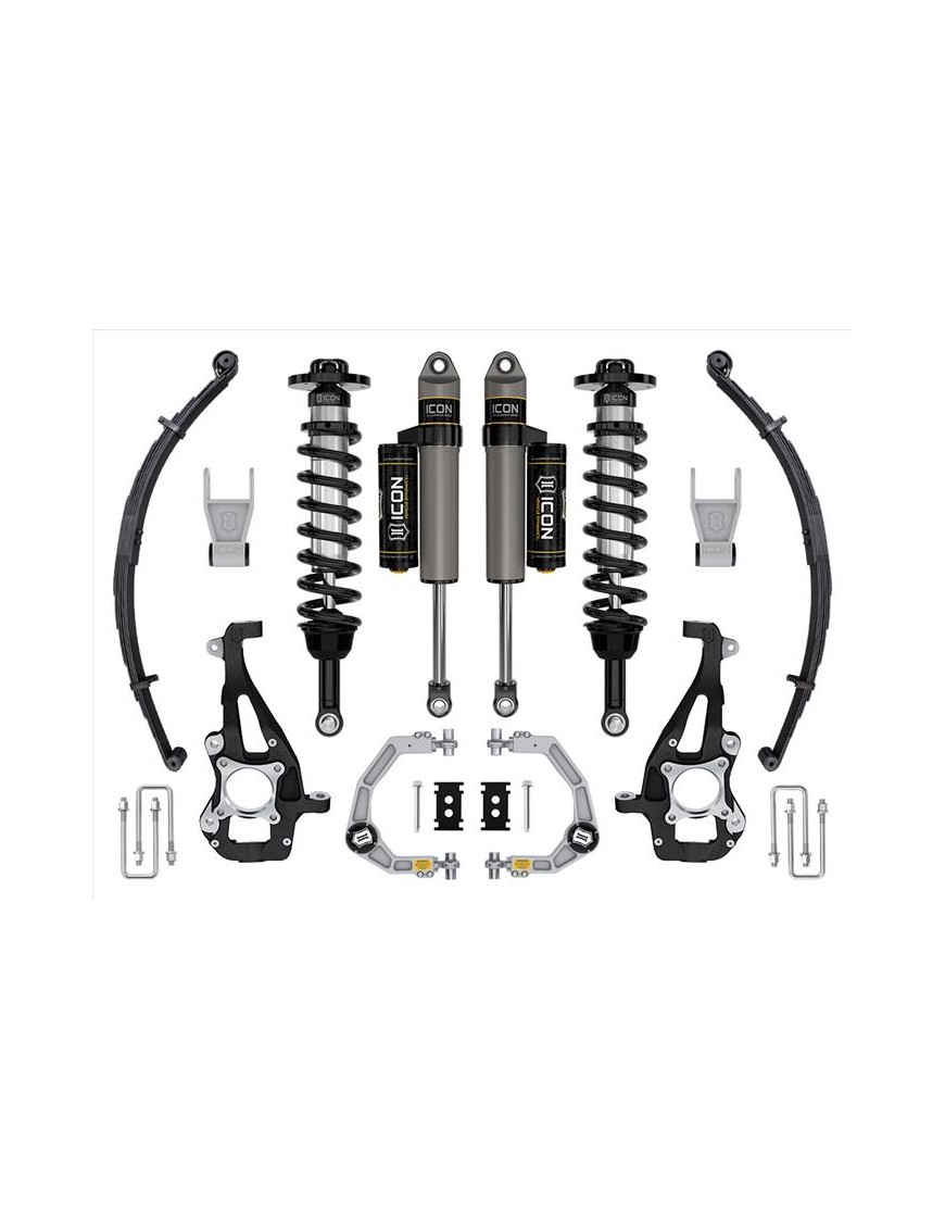 Zestaw Zawieszenia z Resorami ICON 3,5-4,5'' Lift, Stage 2, Billet F-150 4WD 2021-2023