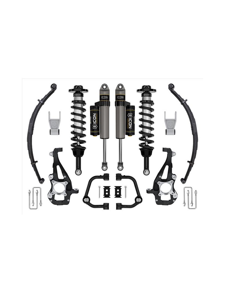 Zestaw Zawieszenia z Resorami ICON 3,5-4,5'' Lift, Stage 2, Wahacze Rurowe F-150 4WD 2021-2023