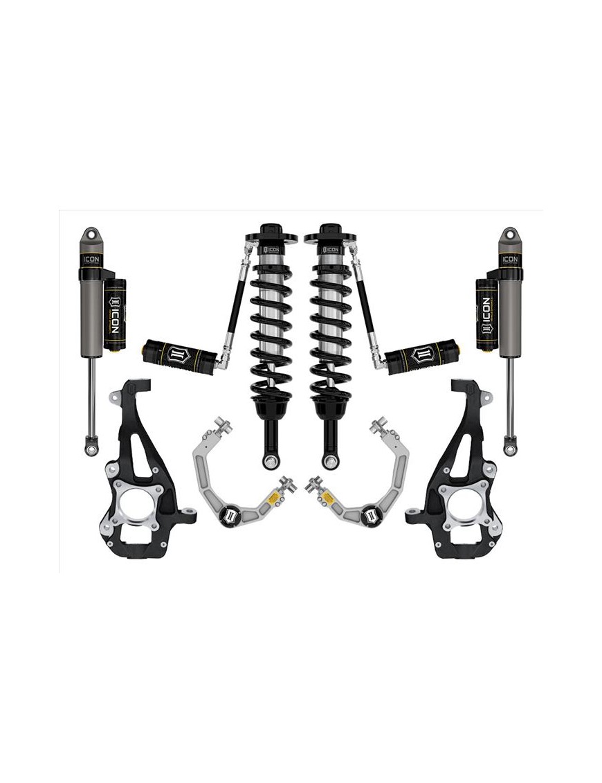 Zestaw Zawieszenia ICON 3,5-4,5'' Lift, Stage 3, Billet F-150 4WD 2021-2023