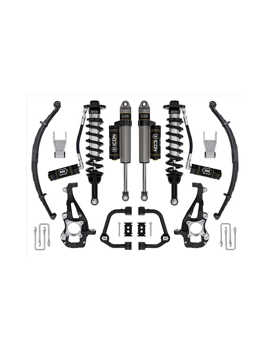 Zestaw Zawieszenia z Resorami ICON 3,5-4,5'' Lift, Stage 3, Wahacze Rurowe F-150 4WD 2021-2023