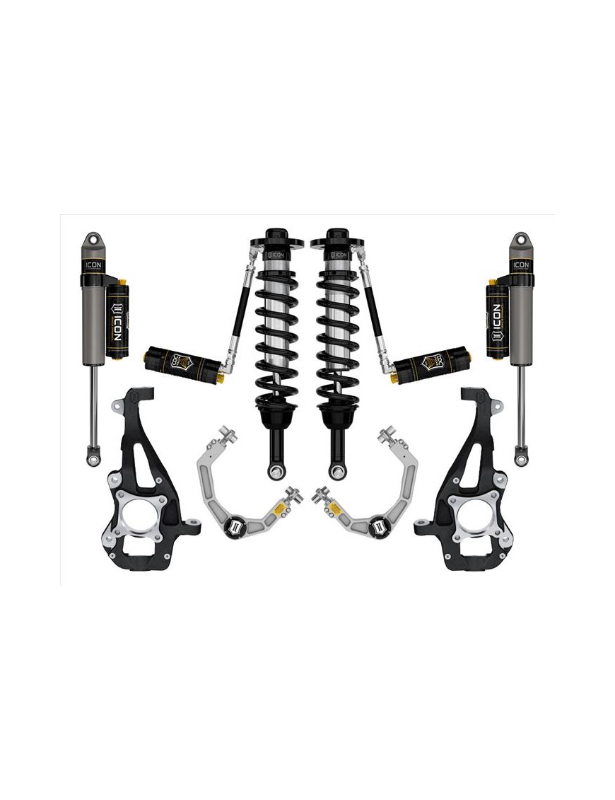 Zestaw Zawieszenia ICON 3,5-4,5'' Lift, Stage 4, Billet F-150 4WD 2021-2023