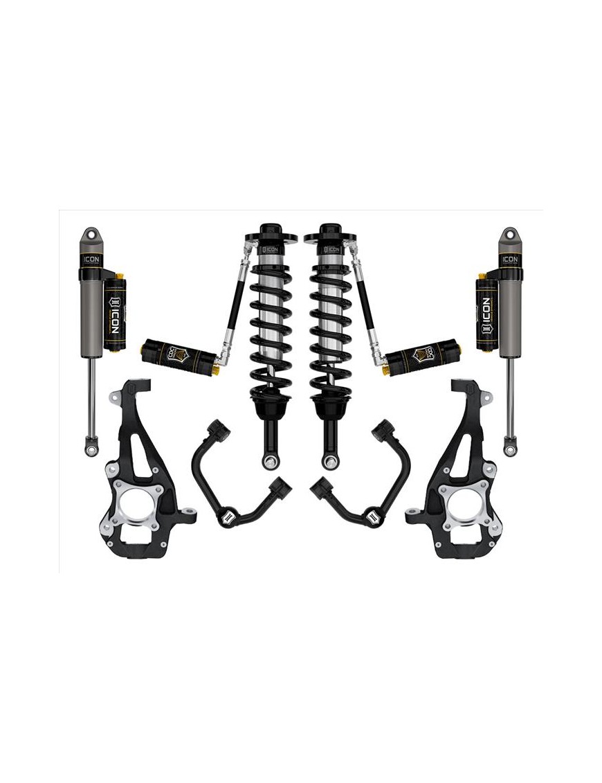 Zestaw Zawieszenia ICON 3,5-4,5'' Lift, Stage 4, Wahacze Rurowe F-150 4WD 2021-2023