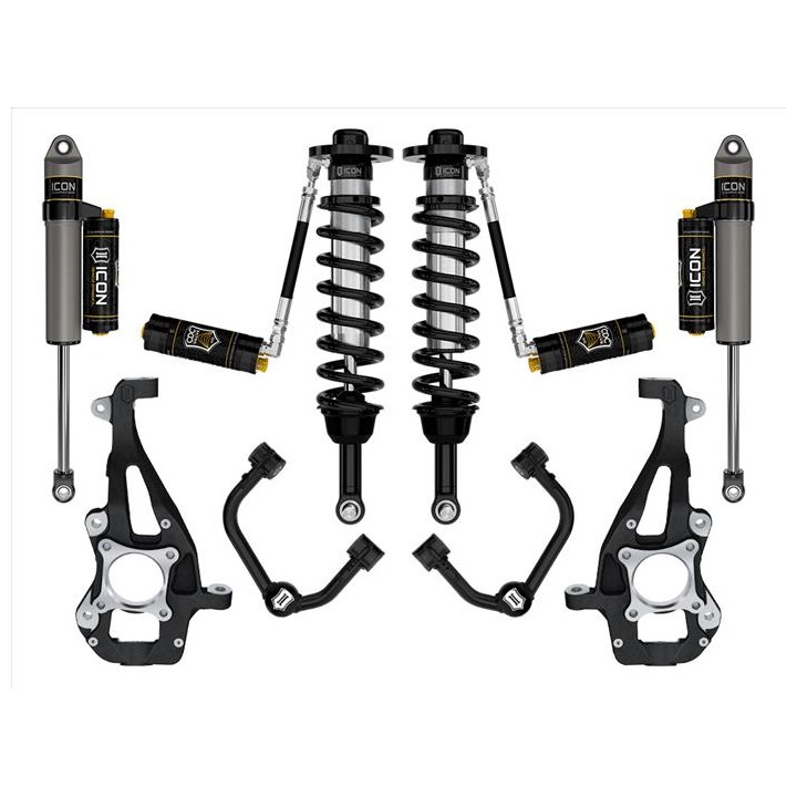Zestaw Zawieszenia ICON 3,5-4,5'' Lift, Stage 4, Wahacze Rurowe F-150 4WD 2021-2023