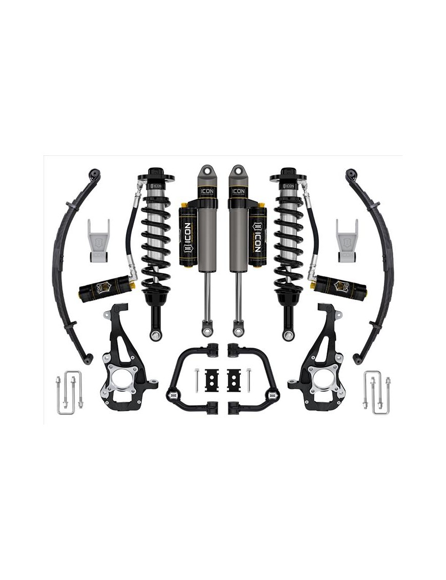 Zestaw Zawieszenia z Resorami ICON 3,5-4,5'' Lift, Stage 4, Wahacze Rurowe F-150 4WD 2021-2023