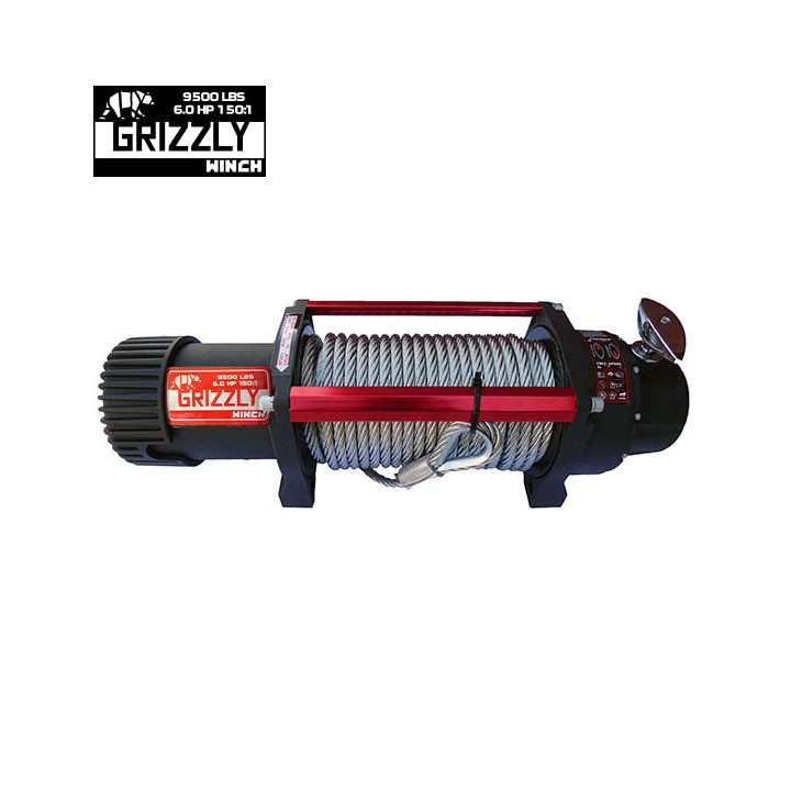 Wyciągarka Grizzly Winch 9500lbs 150:1 Lina Stalowa