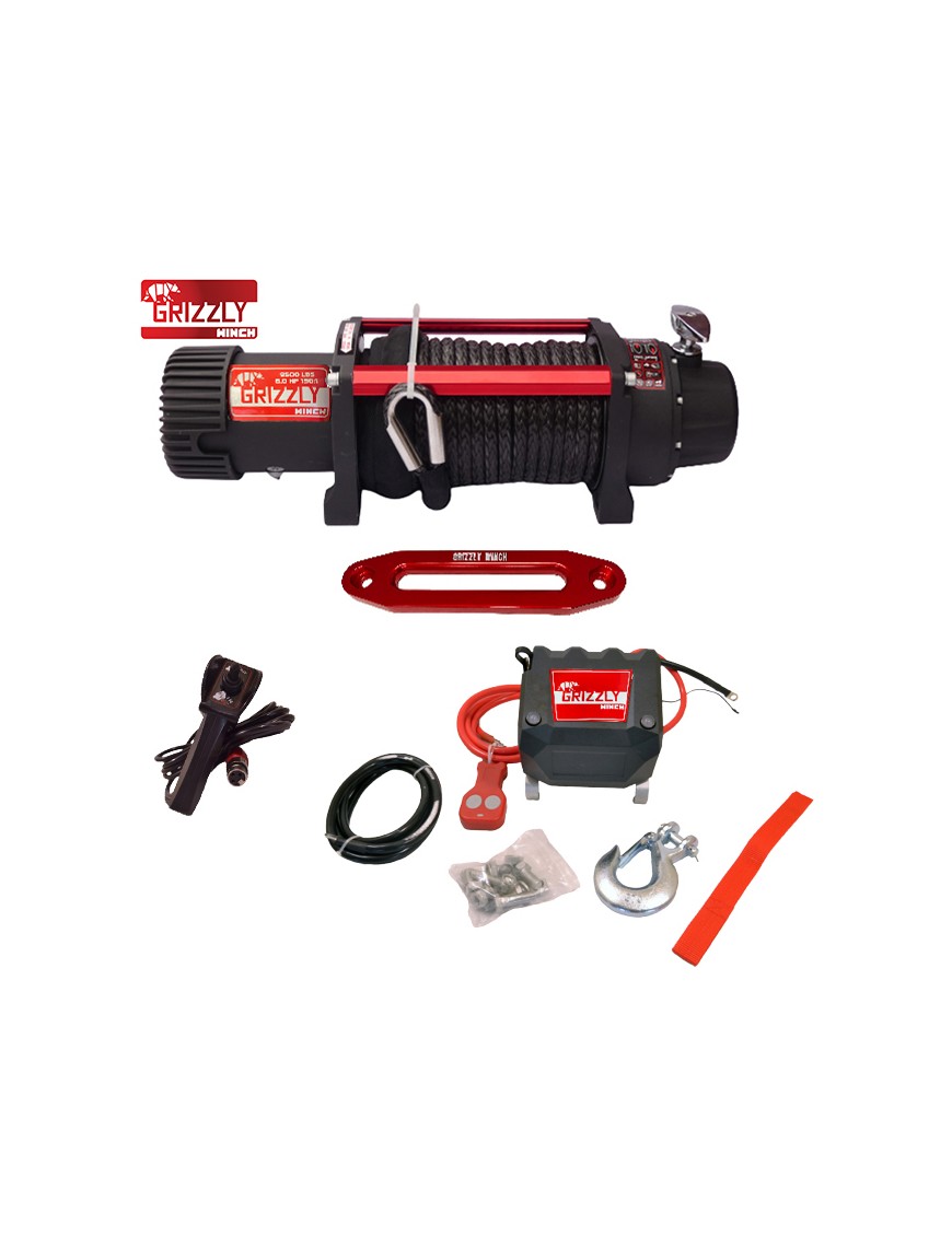 Wyciągarka Grizzly Winch 9500LBS 150:1 Lina Syntetyczna