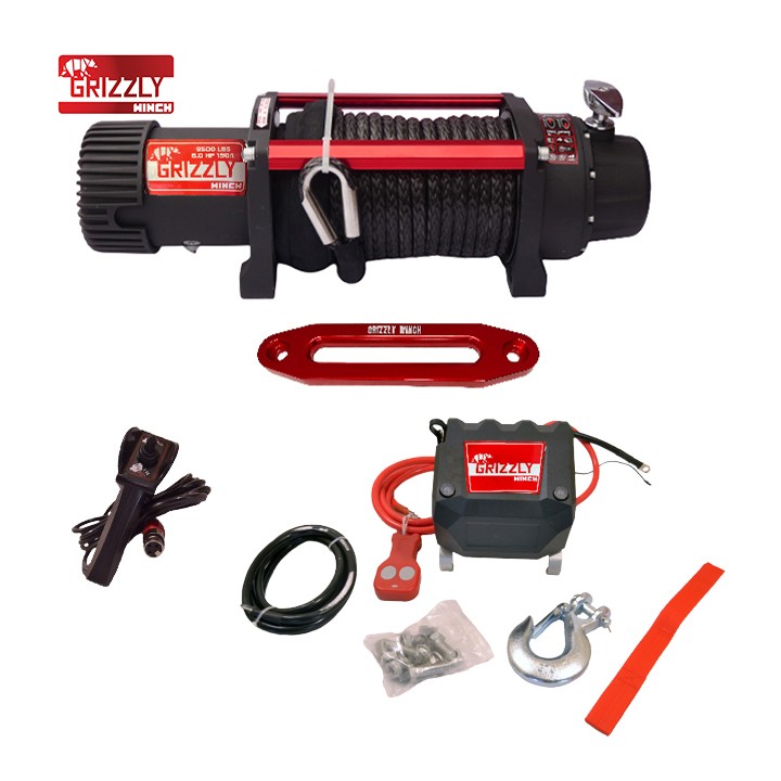 Wyciągarka Grizzly Winch 9500LBS 150:1 Lina Syntetyczna