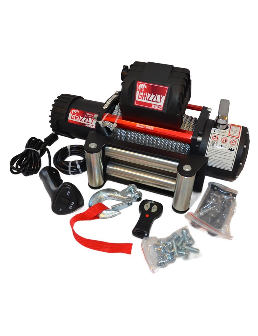 Wyciągarka Grizzly Winch 13000LBS 180:1 Lina Stalowa