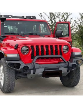 Zderzak Stalowy Jeep Wrangler JL/JT Z Bullbarem I Płyta Pod Wyciągarkę