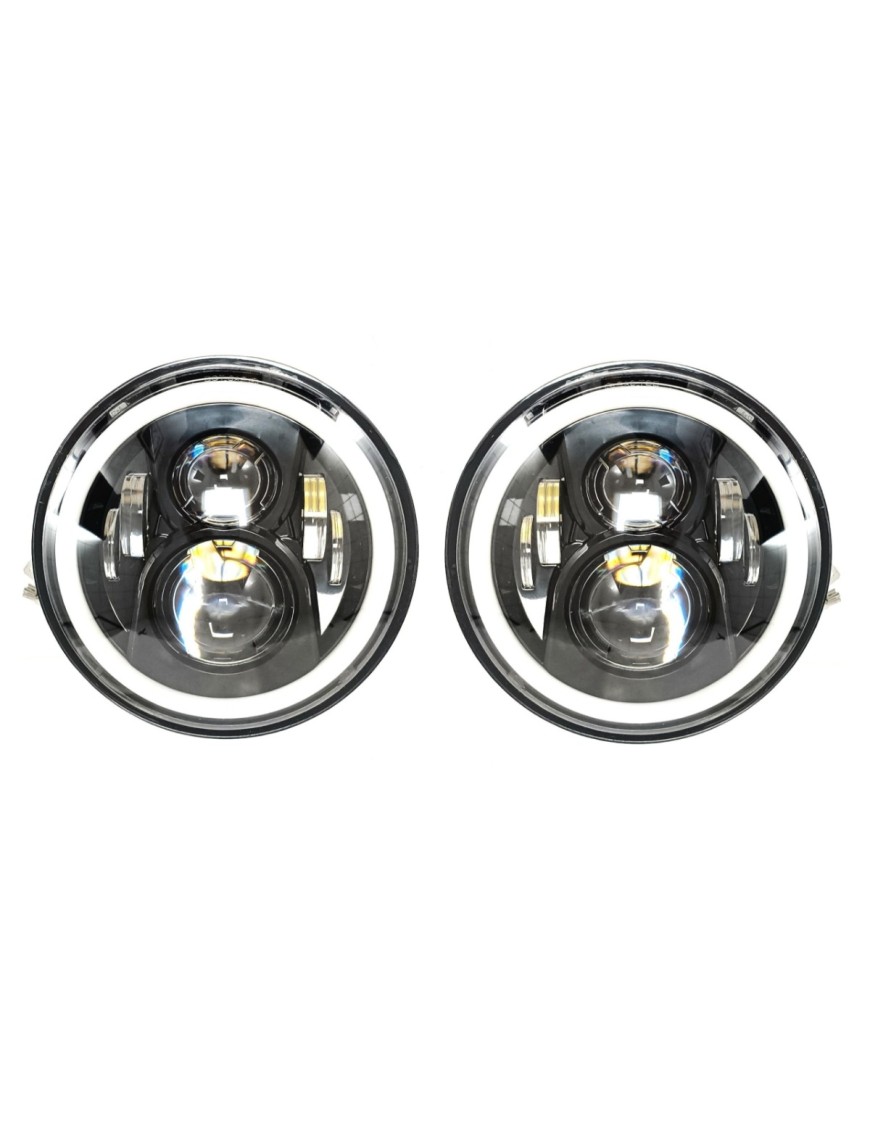 Zestaw Reflektorów 7'' 60W LED 2 Sztuki