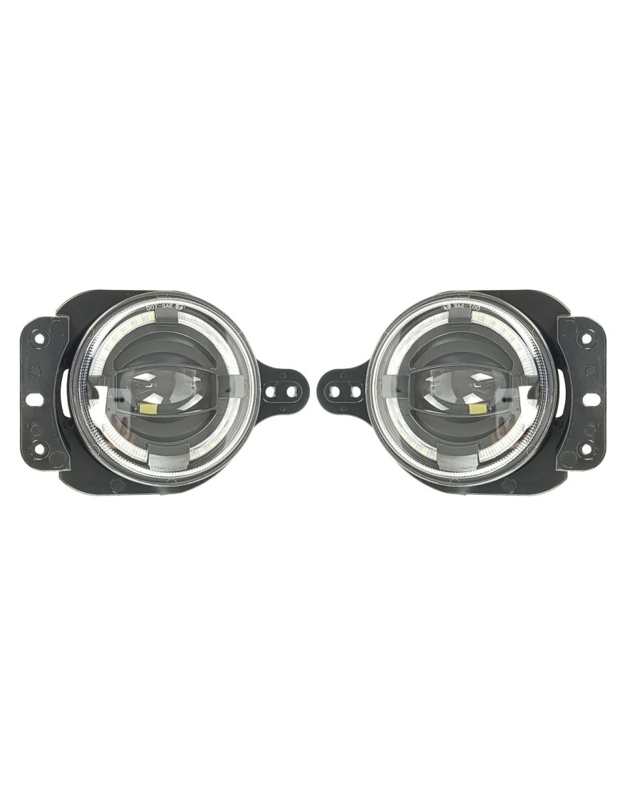 Światła przeciwmgielne LED Jeep WRANLGER JL, 30W 2000lm, aluminiowa obudowa