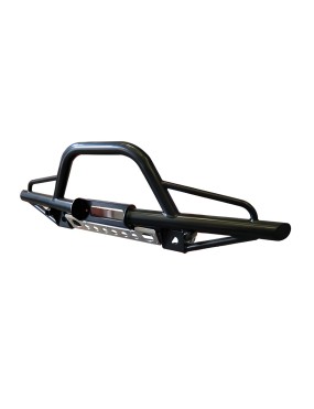 Przedni stalowy zderzak z bull baremToyota Land Cruiser 70 okrągła lampa