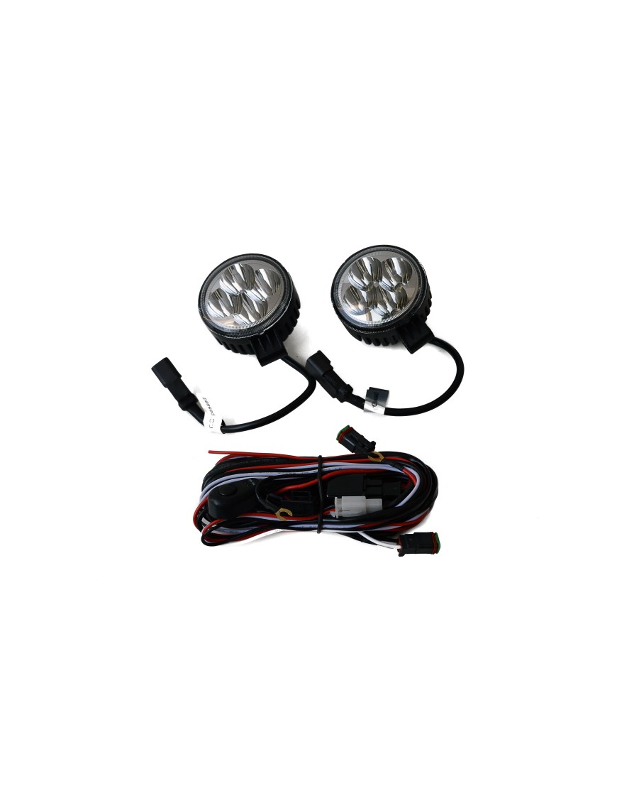 Zestaw 2 okrągłych lamp LED 24W 8,3cm