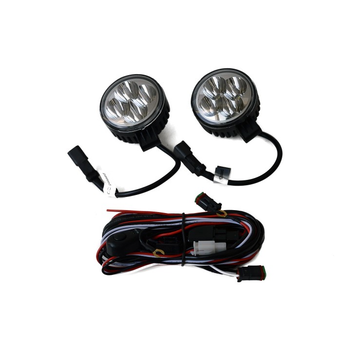 Zestaw 2 okrągłych lamp LED 24W 8,3cm
