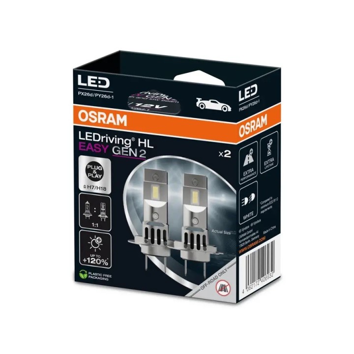 LEDriving HL EASY H7/H18 64210DWESY-HCB OSRAM - ujęcie 2