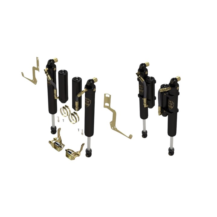Komplet amortyzatorów Rocksport Black 2,5-3,5" Jeep Wrangler JLU | Gladiator METALCLOAK