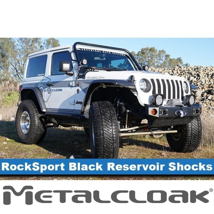 Komplet amortyzatorów Rocksport Black 2,5-3,5" Jeep Wrangler JLU | Gladiator METALCLOAK - ujęcie 4