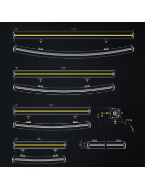 Panel LED ŁUK SIBERIA XP DRC LED BAR 50″ 127 CM 28100lm
