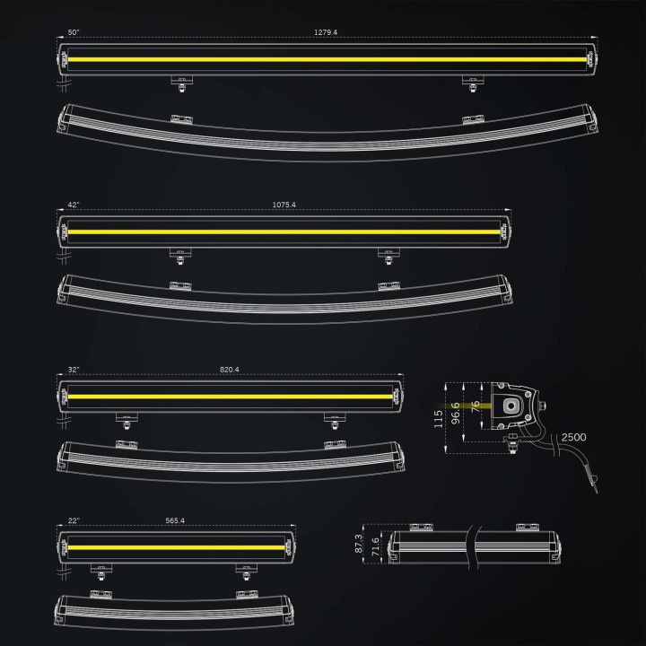 Panel LED ŁUK SIBERIA XP DRC LED BAR 50″ 127 CM 28100lm STRANDS - ujęcie 8