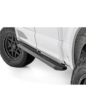 Progi, stopnie boczne Rough Country Multi-Color LED CrewMax