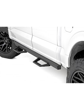 Progi, stopnie boczne regulowane aluminiowe Rough Country SRL2 Double Cab