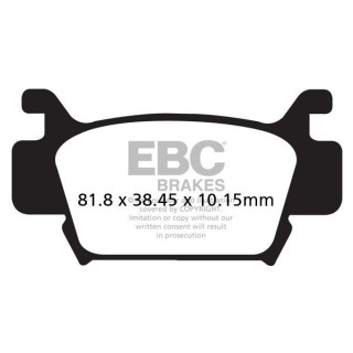 Klocki hamulcowe FA410R TRX 680 Rubicon TRX 500 EBC - ujęcie 2