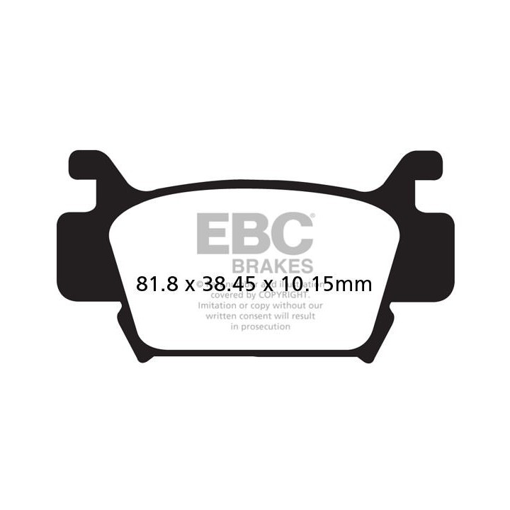 Klocki hamulcowe FA410R TRX 680 Rubicon TRX 500 EBC - ujęcie 2