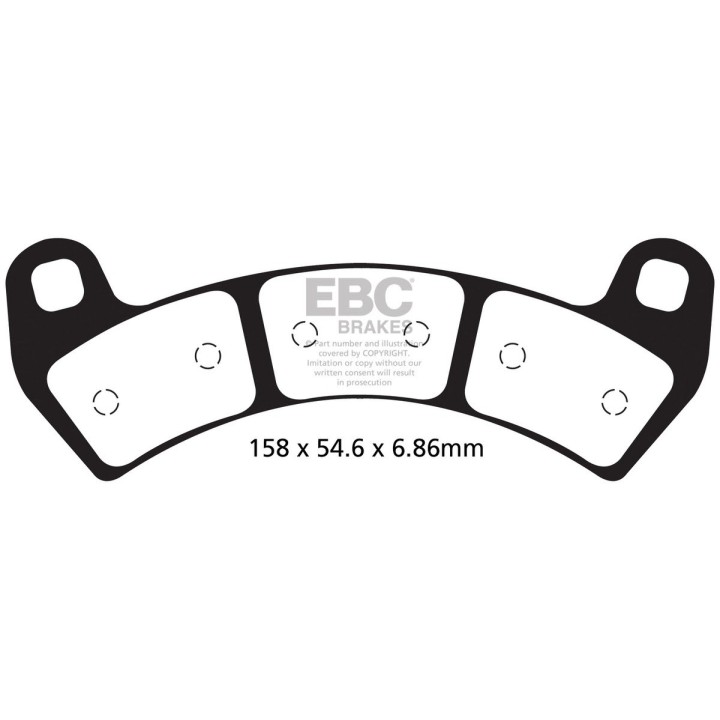 FA680R | Klocki hamulcowe Polaris RZR XP 4 TURBO EBC