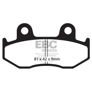 Klocki hamulcowe EBC FA323R YFM700 Raptor YFZ450 tylne - ujęcie 2
