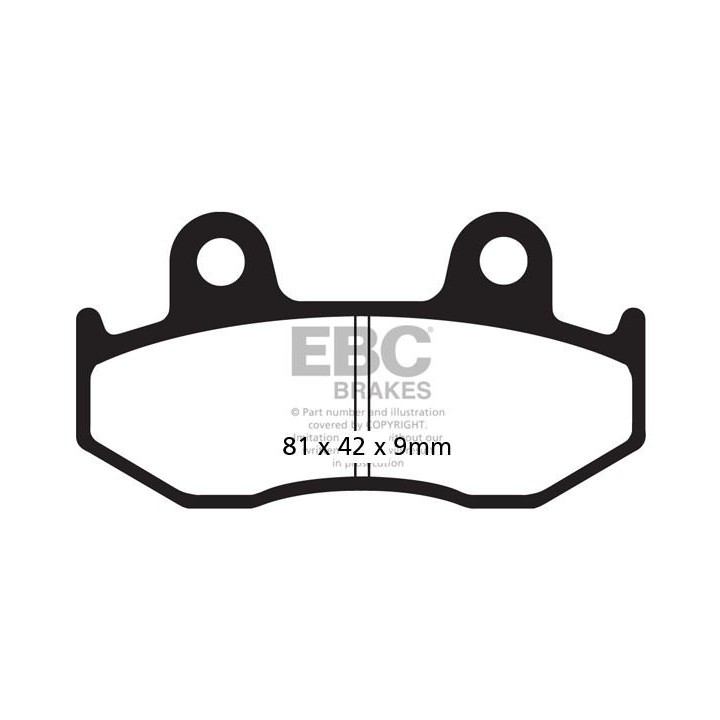 Klocki hamulcowe EBC FA323R YFM700 Raptor YFZ450 tylne - ujęcie 2