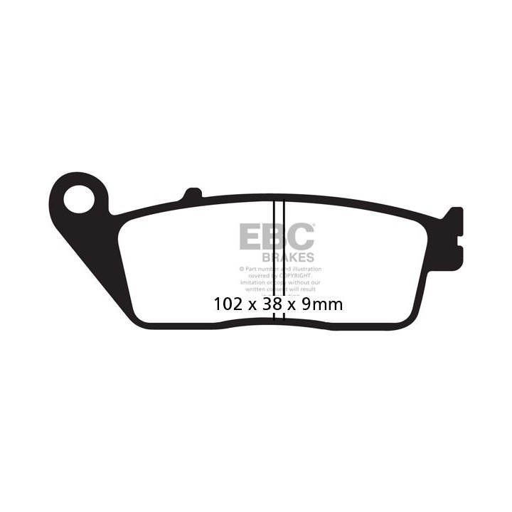 FA226HH | Klocki hamulcowe Honda CB600 CBF 1000 CBR 600 EBC