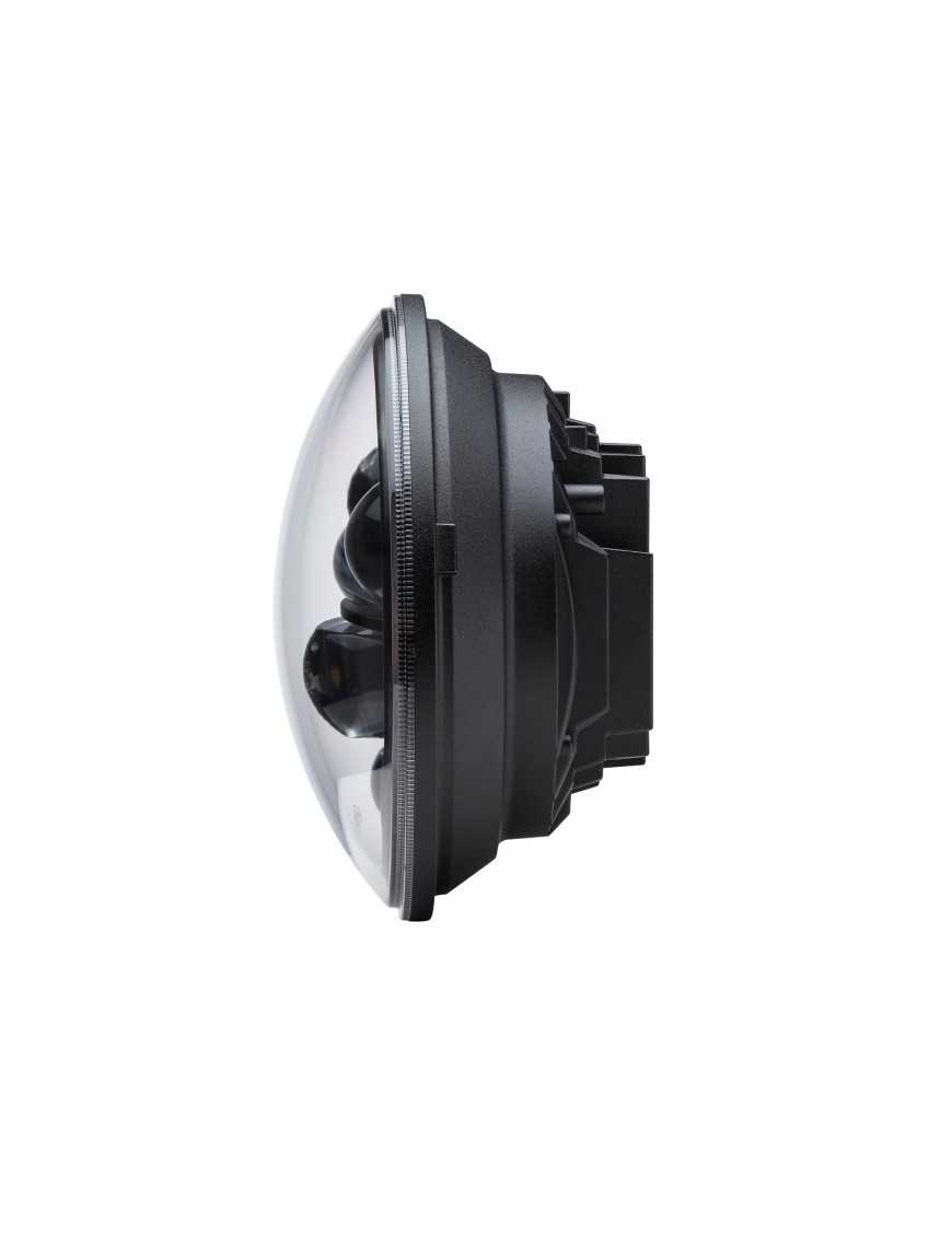 REFLEKTOR 7" LED ŚWIATŁA MIJANIA DROGOWE POZYCJA DRL E4 12-24V, CZARNY REFLEKTOR 7" LED ŚWIATŁA MIJANIA DROGOWE POZYCJA DRL E4 12-24V, CZARNY