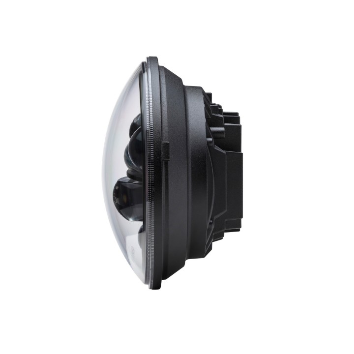 REFLEKTOR 7" LED ŚWIATŁA MIJANIA DROGOWE POZYCJA DRL E4 12-24V, CZARNY