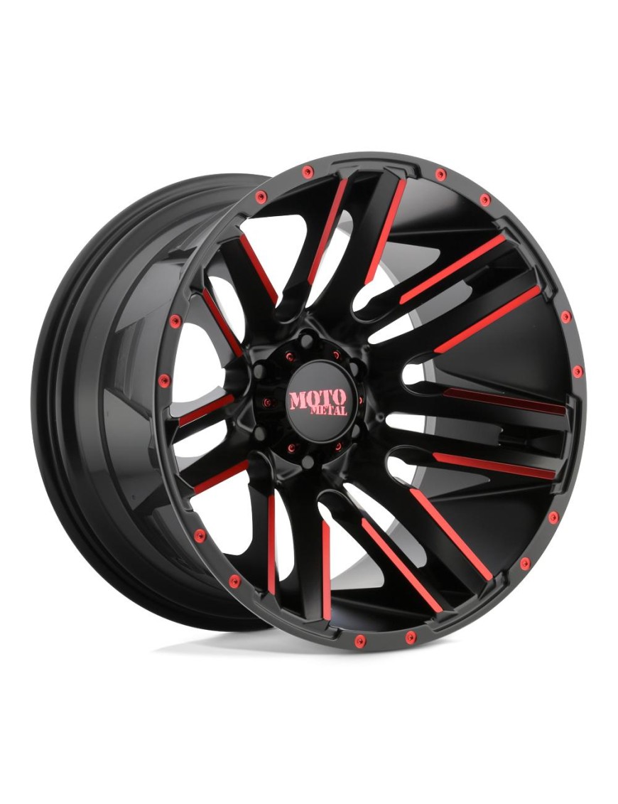 Felga aluminiowa MO978 RAZOR Satin Black Machined W/ Red Clear Coat MOTO METAL