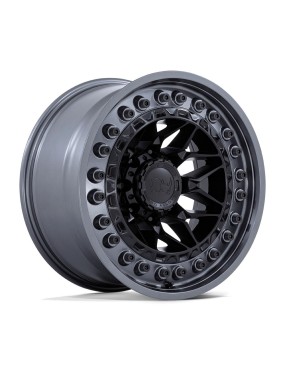 Felga aluminiowa ALPHA Matte Black W/ Gunmetal Lip BLACK RHINO